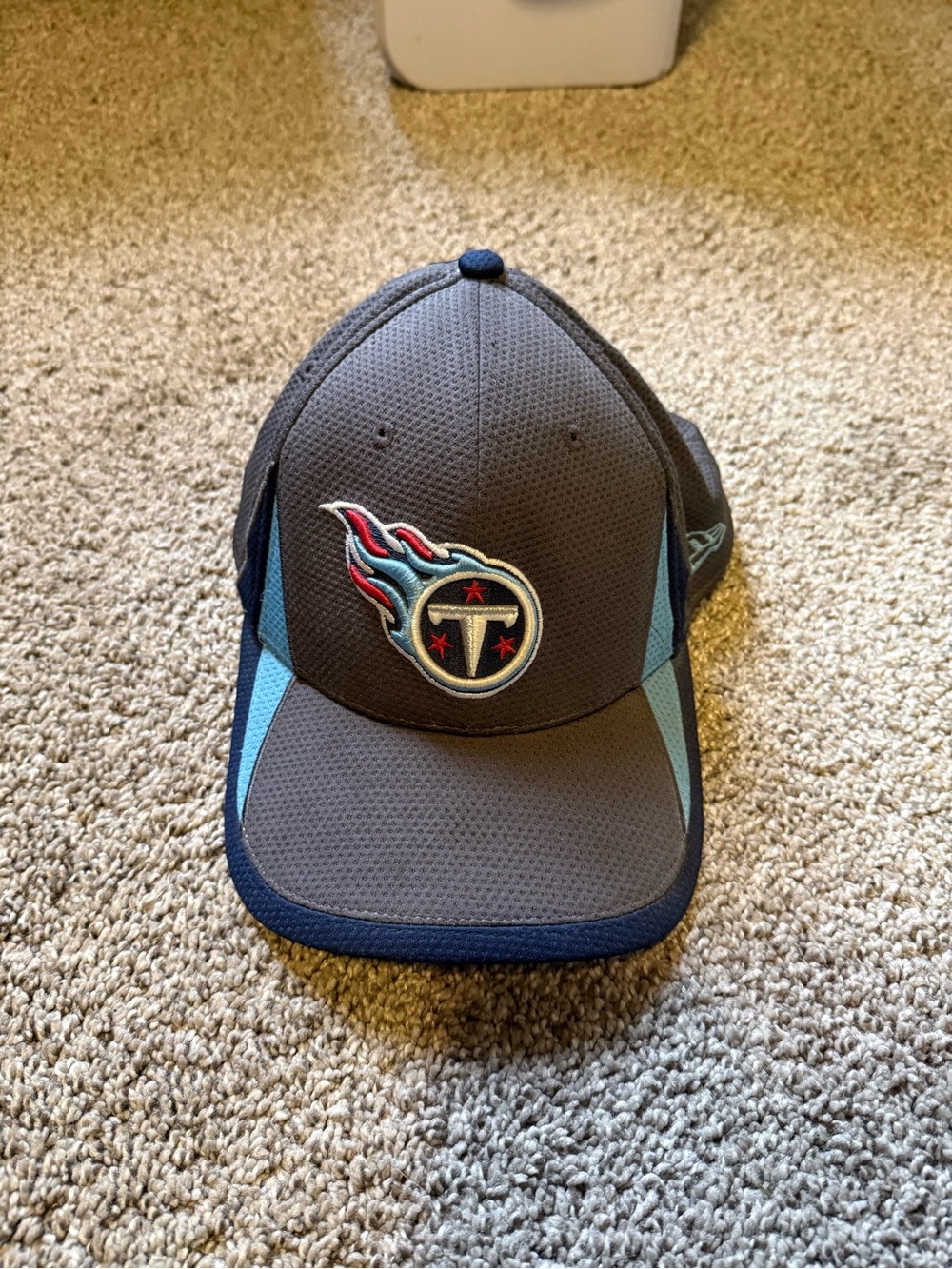 New Era Tennessee Titans Gray and Light Blue Logo Hat
